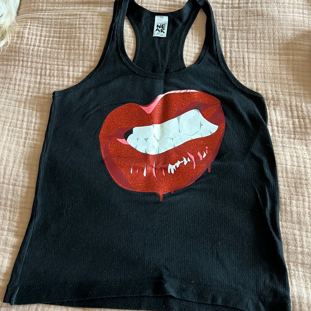 Zumba Fitness Red Lips Tank Top
